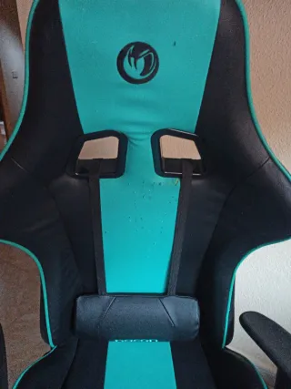 Sillón Gaming Nacon Negro y Turquesa