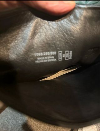 Botas altas de piel negras Massimo Dutti