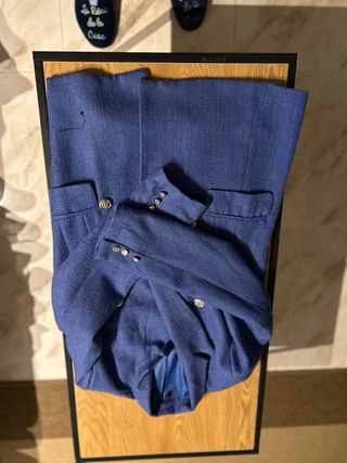 Traje de chaqueta y pantalón gris