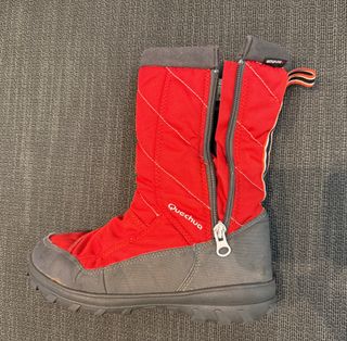 Botas de nieve rojas talla 34