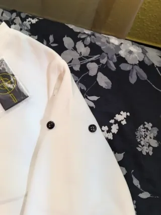 Sudadera Stone Island Blanca Talla M