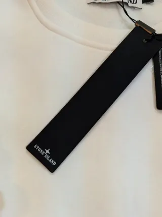 Sudadera Stone Island Blanca Talla M