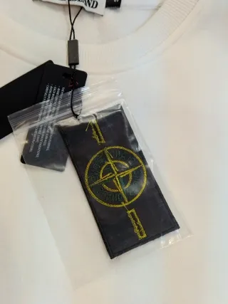 Sudadera Stone Island Blanca Talla M