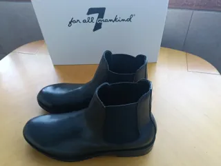 Stivaletti Chelsea neri in pelle 7 ForAllMankind