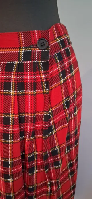 Gonna Koret vintage a quadri rossa