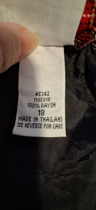 Gonna Koret vintage a quadri rossa