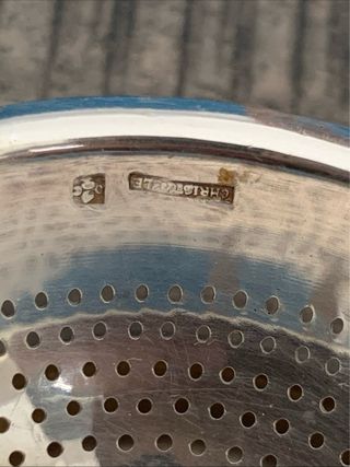 Passa tè Christofle placcato argento