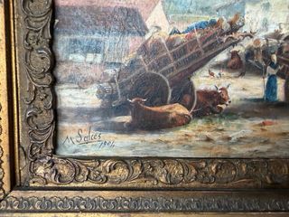 CUADRO OLEO MANUEL SALCES (1904)