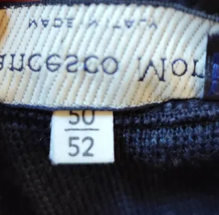 Jersey vintage lana merino Francesco Morri azul TL