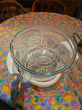 Horno de aire de cristal lavable