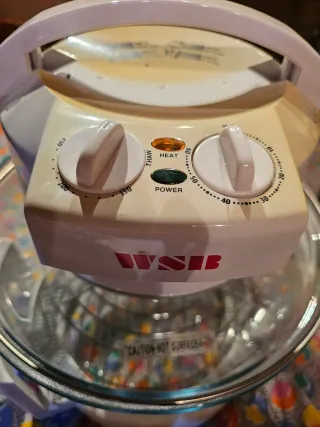 Horno de aire de cristal lavable