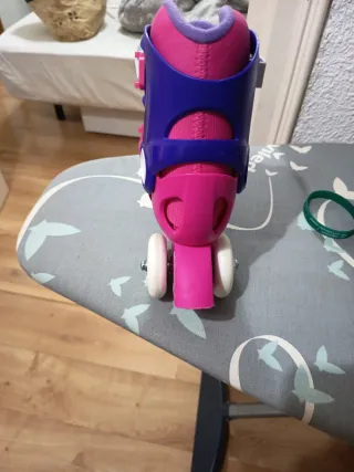 Patines niña Oxelo rosa/morado (1 uso)