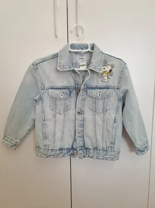 Cazadora tejana niña Snoopy