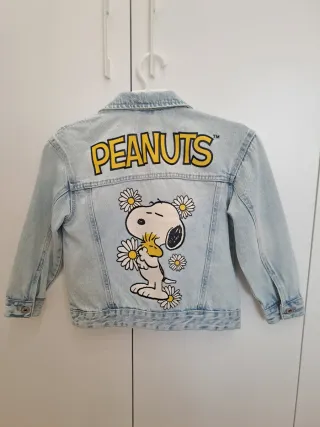 Cazadora tejana niña Snoopy