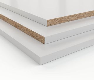 7 Tableros MDF Blancos Lacados
