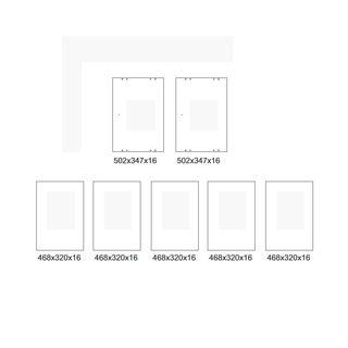 7 Tableros MDF Blancos Lacados