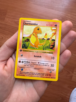 Carta Pokémon Charmander 46/102 Base Set