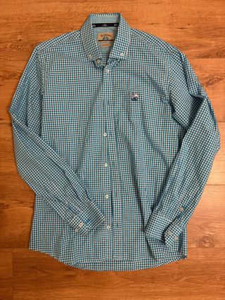 Camisa La Vespita Cuadros Azul y Blanco