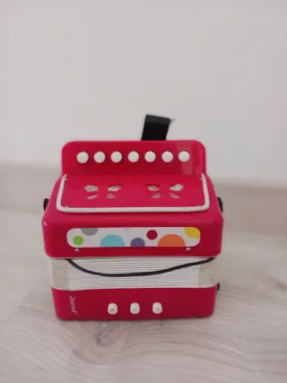 Acordeón infantil Janod rojo