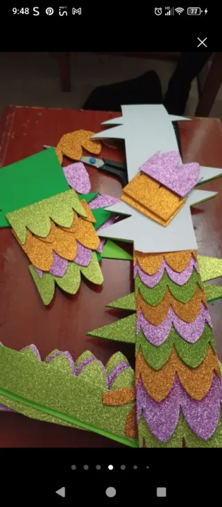 Corte materiales carnaval fiesta