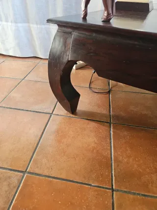 Mesa auxiliar madera teka
