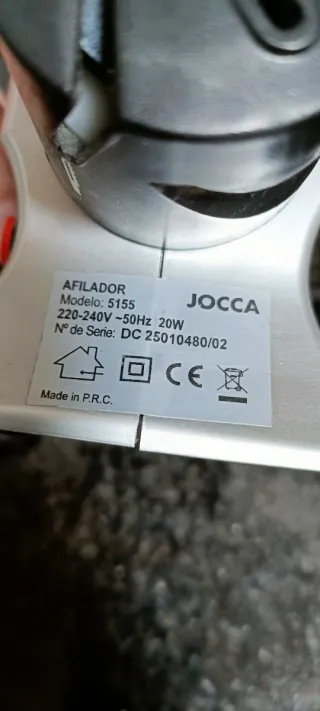 Afilador Eléctrico JOCCA 20W