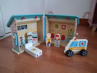 Juego Hospital Madera Niños