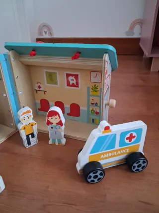 Juego Hospital Madera Niños