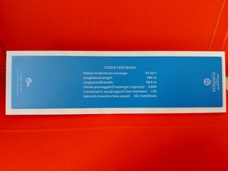 Modellino Costa Fascinosa bianco-blu