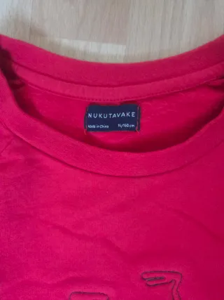 Sudadera roja con dibujo de bicicleta, para 10 año