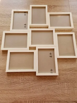 Marco de fotos múltiple blanco