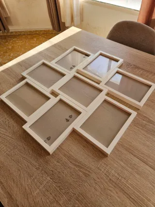 Marco de fotos múltiple blanco