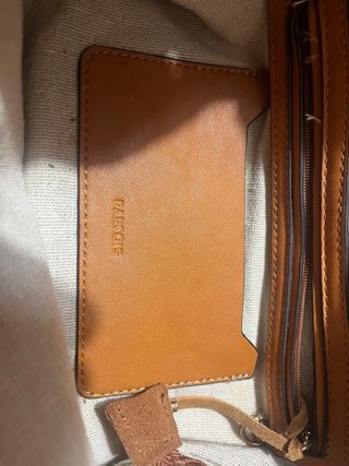 Bolso de serraje marrón