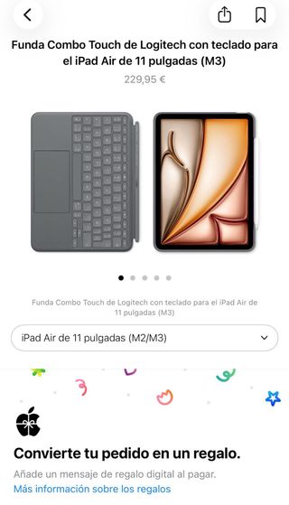Funda Teclado Logitech Combo Touch iPad Air 11”