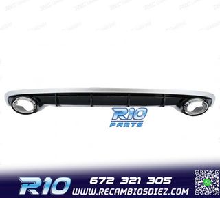 DIFUSOR AUDI A6 4G 15-18 LOOK RS + COLAS ESCAPE