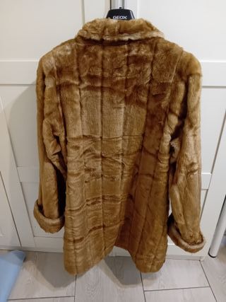 Abrigo visón sintético- oportunidad
