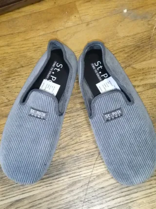 Zapatos St. Polk Hombre Talla 42 Corduroy Gris