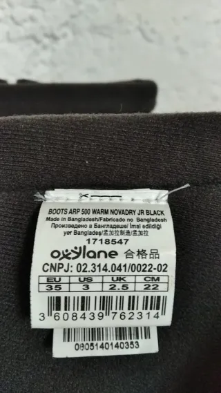 Botas de nieve Quechua negras