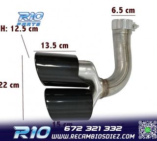 COLAS ESCAPE PORSCHE CAYENNE 17- LOOK S NEGRO