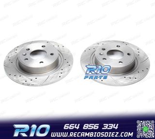 DISCOS DE FRENO PARA MINI PERFORADOS RANURADOS