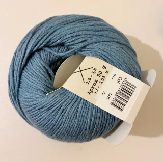 Lote 5 ovillos algodón Rubi Natural