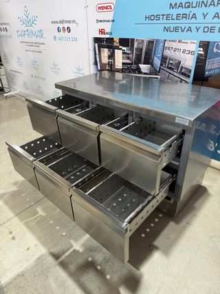 Mesa Refrigerada Coreco 6 Cajones