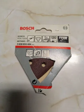 Lijas Bosch Triangulares 120 Grano (5 uds)