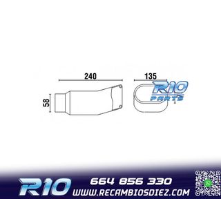 COLA ESCAPE DTM ACERO INOX