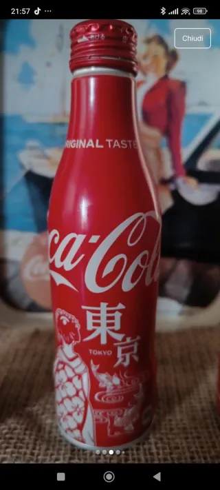 Coca Cola Bottiglie Alluminio Vuote (3pz)