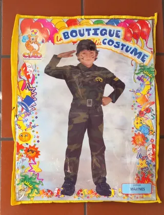 Costume Militare Bambino 8-10 Anni