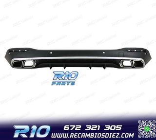 DIFUSOR MERCEDES GLE W167 20- + COLAS ESCAPE LOOK AMG GLE63