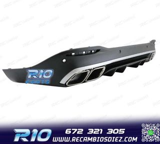 DIFUSOR MERCEDES GLE W167 20- + COLAS ESCAPE LOOK AMG GLE63