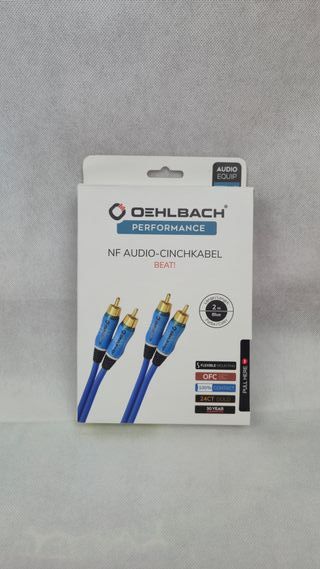 Cable RCA Oehlbach Beat 2m Azul
