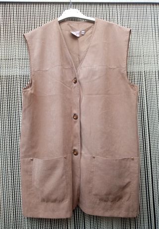 Giubbotto beige al tatto di pesca Taglia 42